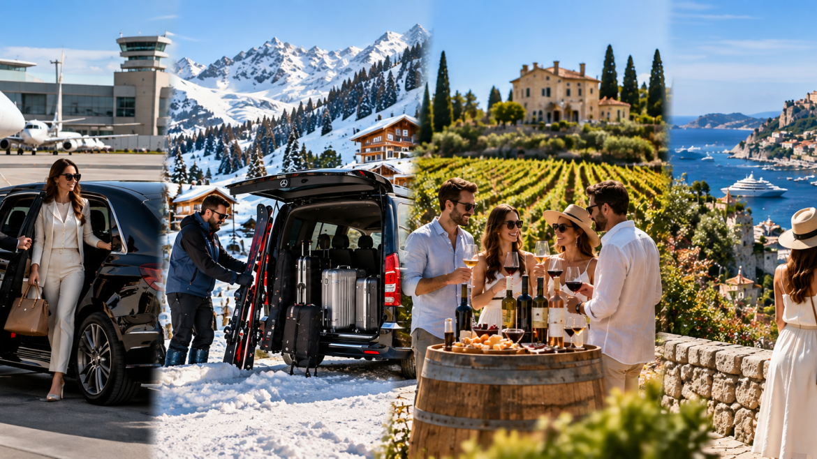 Quatre expertises pour vos transports privés, Wine Tours et excursions sur la Côte d’Azur