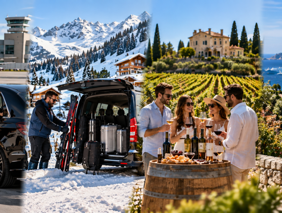 Quatre expertises pour vos transports privés, Wine Tours et excursions sur la Côte d’Azur